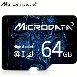 MICRODATA Micro SD-geheugenkaart 256GB Klasse 10 U3 UHS-I 4G 8G 16G 32GB 64GB 128GB 256GB TF-kaart 4K HD voor SD-adapter