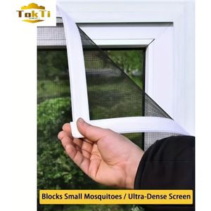 Ultra- Mesh Window Screen With Elegant White Border - Net For Home, Durable Plastic Insect Protection, Blocks & Allows , Repellent Device, Border Design, Quality
