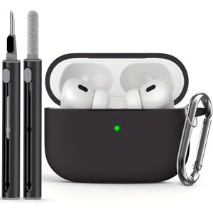 Silicone Earbud Case For Airpods 1/2/3/4/pro/pro 2, Shockproof Protective Cover With Cleaning Brush Pen, And Lightweight