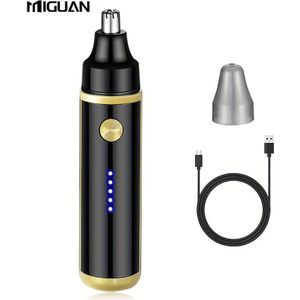 Oplaadbaar Elektrisch Trimmer, USB Opladen Neushaar Scheerapparaat voor Mannen en Vrouwen, Pijnloze Gezichts- en Wenkbrauw Haar Verwijdering, Kunststof Materiaal met 500mAh Lithium Batterij