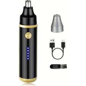 Rechargeable Electric Nose Trimmer, Usb Charging Nose Hair Shaver For Men And Women, Painless Facial And Eyebrow Hair Removal, Plastic Material With 500mah Lithium Battery