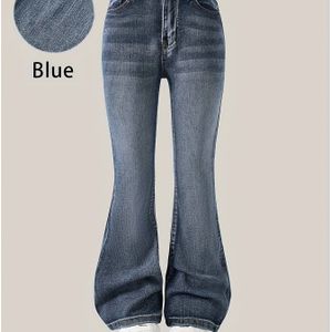 2025 Y2K Klassieke Flare Jeans - Premium Denim Blauw Ambacht, Europese Esthetiek Trend, Duitse Stijl Essentieel voor Dagelijkse Samenkomsten en Mode