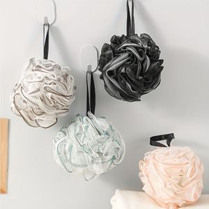 4-Pack Zachte Baddoekjes, Douchepuff, 3D Bloemontwerp, Zachte Exfoliërende Douchepads met Antislip Handvatten, Formaat, 30 Dagen Vervanging, Unisex, Badaccessoires voor Thuis