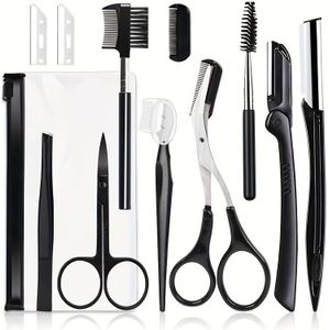 3st/4st/5st/11st Wenkbrauw Trimmer Set Schaar Pincet Wenkbrauw Scheermes Schrapend Wenkbrauw Kam Scheermes Wenkbrauw Clip Make-up Gereedschap Set
