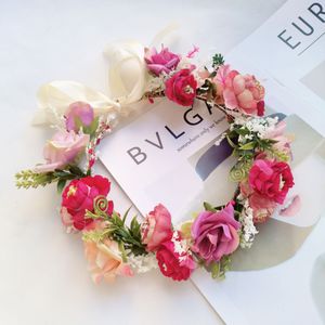 1st Dames Volledige Rozenkrans, Zoete Dagelijkse Draag, voor Fotoshoots en Verjaardagsfeest Haaraccessoires