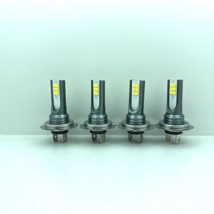 4 stuks H7 LED Koplampen Kit - 3000+ Lumen Super Helder 6000K Xenon-achtig Wit, /Laag Licht Vervanging met Plug-and-Play Bedrading, Geschikt voor Trucks, Motorfietsen (H7 Lampvoet)