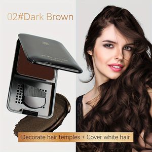 Temporeuze Haarschaduwpoeder met Kwast, Snel en Langdurig Wegwerp Haarverfpoeder voor het Bedekken van Witte Grijze Haren