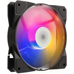 TEUCER P16 RGB Ventilator 120mm Computerkastventilator Regenboogkoeler 12cm CPU Ventilator