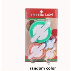 4-delige Ronde Pom Pom Maker DIY Pom Pom Maker Wol Pom Pom Maker Pop Knuffelbal Maakgereedschap Set