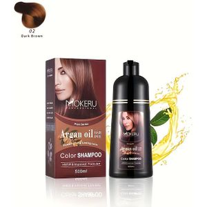 Argin haarkleuring van 500ml voor het bedekken van wit haar, eenvoudig in gebruik, inclusief handschoenen, thuis te gebruiken