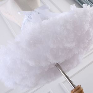 1pc Stijlvolle Lolita Stijl Wit Tulle Crinoline, Polyester Pofrok voor Cosplay en Jurken, Handwasbaar, Valentijnsdag Thema