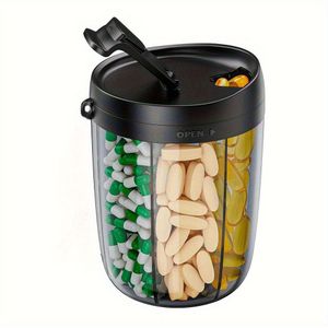 Medicijnopbergdoos - Luchtdichte Transparante Voedselveilige Afsluitbare Container, Vochtbestendig Medicijnenorganisatiepot