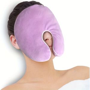 1st Microgolf Verwarmingskussen voor Gezicht, Warme Koude Gel IJspakket, Sinus Kalmerend Masker (met Wasbare Hoes)