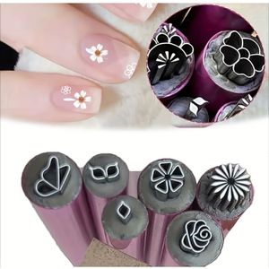 6-delige Nagelkunst Stamping Pen Set - Gemakkelijk DIY Nagelontwerp Kit voor Dotting & Drawing, Geurloze Stamping Tools voor Vrouwen & Meisjes