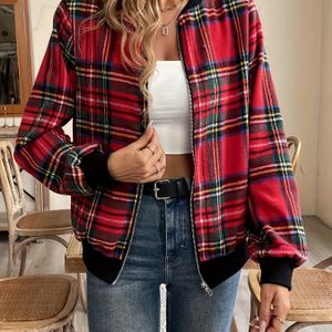 Elegante Damesjas - Volledig Ritsjas met Kraag, Op Maat Gemaakte Blazer voor Lente/Herfst, Casual & Professionele Kleding (Wit/Zwart/Marine/) - Handwas/Stomerij, Veelzijdige Buitenkleding