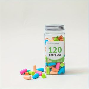 Herbruikbare Geluidsonderdrukkende Oordopjes voor - Snurk- & Geluidsblokker, Ideaal voor Studenten & Thuisgebruik, 60/120st, Geluiddicht