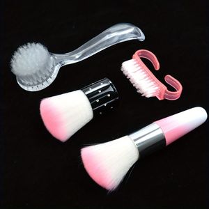 Beauty Reinigingsborstel Manicure Borstel Nagelborstel Stof- en Poederborstel Schoonmaakborstel Make- Manicure Fijn Haar Grof Haar Borstel Gereedschap 4- Set Geschikt voor Manicurestudio