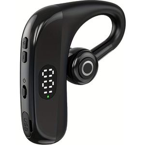 Draadloze hoofdtelefoon met microfoon, handsfree noise cancelling oortjes voor zakelijk gebruik & autorijden, draadloze headset met microfoon, handsfree noise canceling zakelijk autorijden