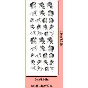 1st Paardenliefhebbers Nail Art Decal Sticker