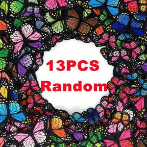 13/26/52/78pcs Patches Random Iron On Embroidery Patches Applique For Clothing Diy Sewing Stickers Assorted Colors