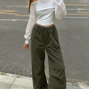 Jeugd 3-delige Set: Casual Mesh Top + Vest + Cargobroek voor Herfst/Winter, Ideaal voor Buitenactiviteiten, voor Tieners