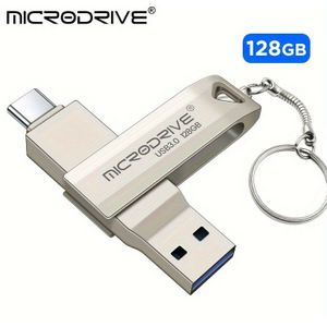 Microdrive Merk High -in-1 OTG Type-C USB 3.0 Flash Drive 64GB 128GB Pen drive TYPE-C usb3.0 pendrive voor Sleutelhanger