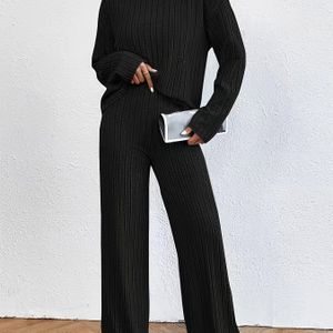 Lange Mouwen Wijde Pijpen Broek Set