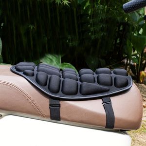 Universal Motorcycle Seat Cushion - Anti-slip Breathable Shock Absorption Pad With Adjustable Straps, Durable Nylon Cover For All Bike Types, Riding