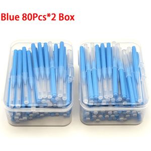 160st Zacht Nylon Interdentale Borstels met Handvat - Zachte Tandvleesverzorging, Diepe Reiniging voor Tanden & Mondgebruik