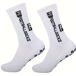2/12 paar herenhanddoekbodemsokken, comfortabel en ademend, elastische voetbalsokken voor buitenactiviteiten voor heren