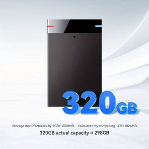 Compacte Externe Schijf, 320GB/500GB Draagbare Opslag, USB 3.0 Hoge Snelheid Lezen & Schrijven Mechanische HD voor Laptops en Computers