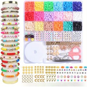 5120pcs Polymer Clay Beads Bracelet Making Kit - 18 Vibrant Colors With Charms, Metal Findings & Tools, Crafting Set For Friendship Bracelets & Gifts, Bracelet Making Supplies