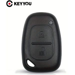 KEYYOU Universele Auto Afstandsbediening Hoes, 2- Huls Cover, Duurzame Plastic, Compatibel met , Opel, , voor for RENAULT, , Trafic, Modellen