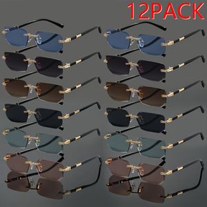 12-Pack Retro Klassieke Trendy Brillen voor Mannen en Vrouwen, Ideaal voor Afstudeerseizoen, Trouwfeesten, Casual & Kerstcadeaus