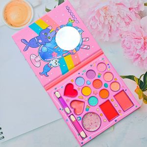 Modieuze 14-kleuren Cartoon Make-up Palet met Matte en Fijne Glanzende Vlokken voor Vrouwen Dagelijkse Gezichtsmake-up Kleurenpalet, Verjaardagscadeau voor Vriendin
