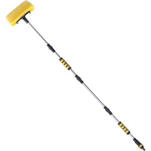 1pc Soft Bristle Car Wash Brush With Extendable Pvc Pole, Cleaning Tool For Cars, Rvs, Suvs, And Trucks