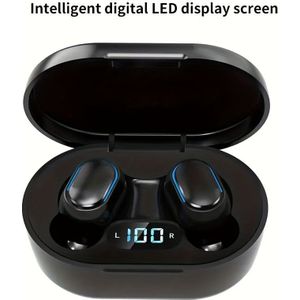 Draadloze Sportkoptelefoon, Hifi In-Ear Koptelefoon, Digitaal Batterijdisplay, Oplaadbare Lithiumbatterij, Goede Keuze voor Sport