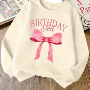 Stijlvol sweatshirt met ronde hals voor meisjes, casual top met print