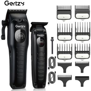 Oplaadbare elektrische haartrimmer voor heren, ideaal voor salons, met USB-oplaadfunctie en een slimme digitale display, perfect als vakantie, kerst- of vaderdagcadeau.