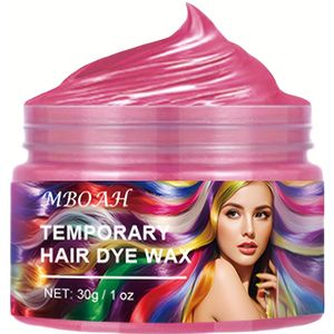 6 Kleuren Tijdelijke Haarverf, Directe Haarverfwas, Wasbaar Gemakkelijk Te Gebruiken Haarverfpasta, Wegwerp Haarverfmud, Mannelijke Vrouwelijke Tieners Feest Rolspel DIY Hallowee