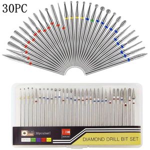 30-delige Professionele Nagelboorset, Acryl- en Gel-nagellakverwijderaar, Pedicure- en Manicuregereedschap, Ongeurende Nagelkunstreinigingsset voor Salon- en Thuisgebruik