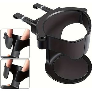 1st Verstelbare PVC Auto Bekerhouder - Geschikt, Veilige Grip met Spons Pad Basis, Ideaal voor Waterflessen & Blikjes, Eenvoudige Installatie