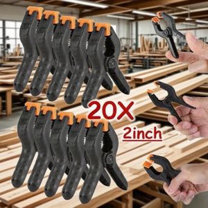 20 stuks Zware Professionele Veerklemmen Set met Extra Brede Opening, Versterkte Stalen Vernieuwers & Antislip Rubberen Pads - Multifunctioneel voor Lassen