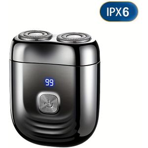 Mini USB-Oplaadbaar Elektrisch Scheerapparaat met Digitaal Display Ontwerp - Ideaal Reisscheerapparaat & Cadeau voor Mannen