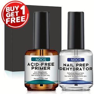 15ml Professionele Nagel Dehydrator en Zuurvrije Primer voor Acryl en Gellak - Voorbereiding voor Langdurige, Zuurvrije Nagels