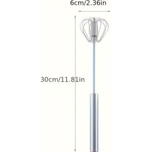 RVS Multifunctionele garde en melkopschuimer - Handmixer voor , eieren en room - Essentiële keukenhulpjes