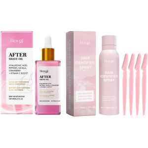 Zomer Aardbei Na het Scheren Olie + Gezichtshaar Identificatie , Houdt Lichtbeige Hydraterend en Verfrissend, Zacht en Niet-irriterend, Geschikt voor Alle Lichtbeige Tinten