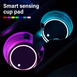 LED Verlichte Autobekerhouder Mat, Kleurrijke Bekerhouder Mat, Slimme en Lichtgevende Beker Mat, Auto Interieur Verlichting, Thuis, Bar, Sfeerverlichting Decoratie, 1 Stuk