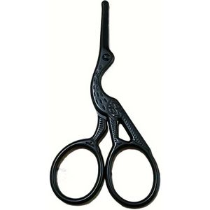 Roestvrijstalen Haarschaar - Verbeterde Veiligheid Ronde Scharen voor Nauwkeurig Trimmen van Wenkbrauwen, , Baard & Oorhaar - Duurzaam, Professionele Kwaliteit Verzorgingsgereedschap