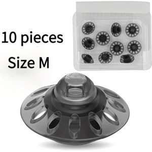 Open 4.0 Oordopjes, Middelgrootte (0.35 Inch = ), 10 Oordopjes, Vervangingsonderdelen voor Gehoorapparaat Oordopjes, Compatibel met Marvel, Paradise en Accessoires - 1 Pak van 10 Oordopjes